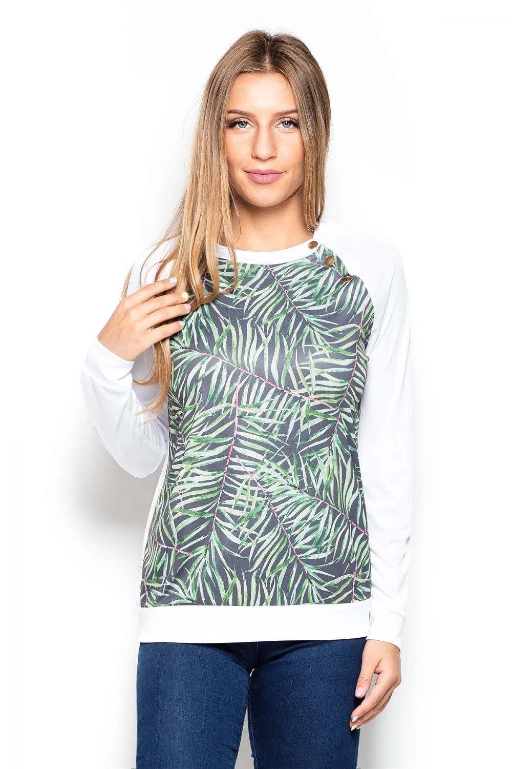 Sweat-shirt coton décontracté camouflage vert style sportif pour femmes tendance et confortable manches longues