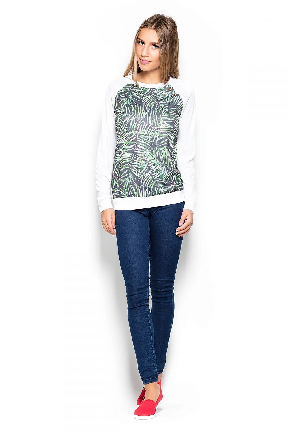 Sweat-shirt coton décontracté camouflage vert style sportif pour femmes tendance et confortable manches longues