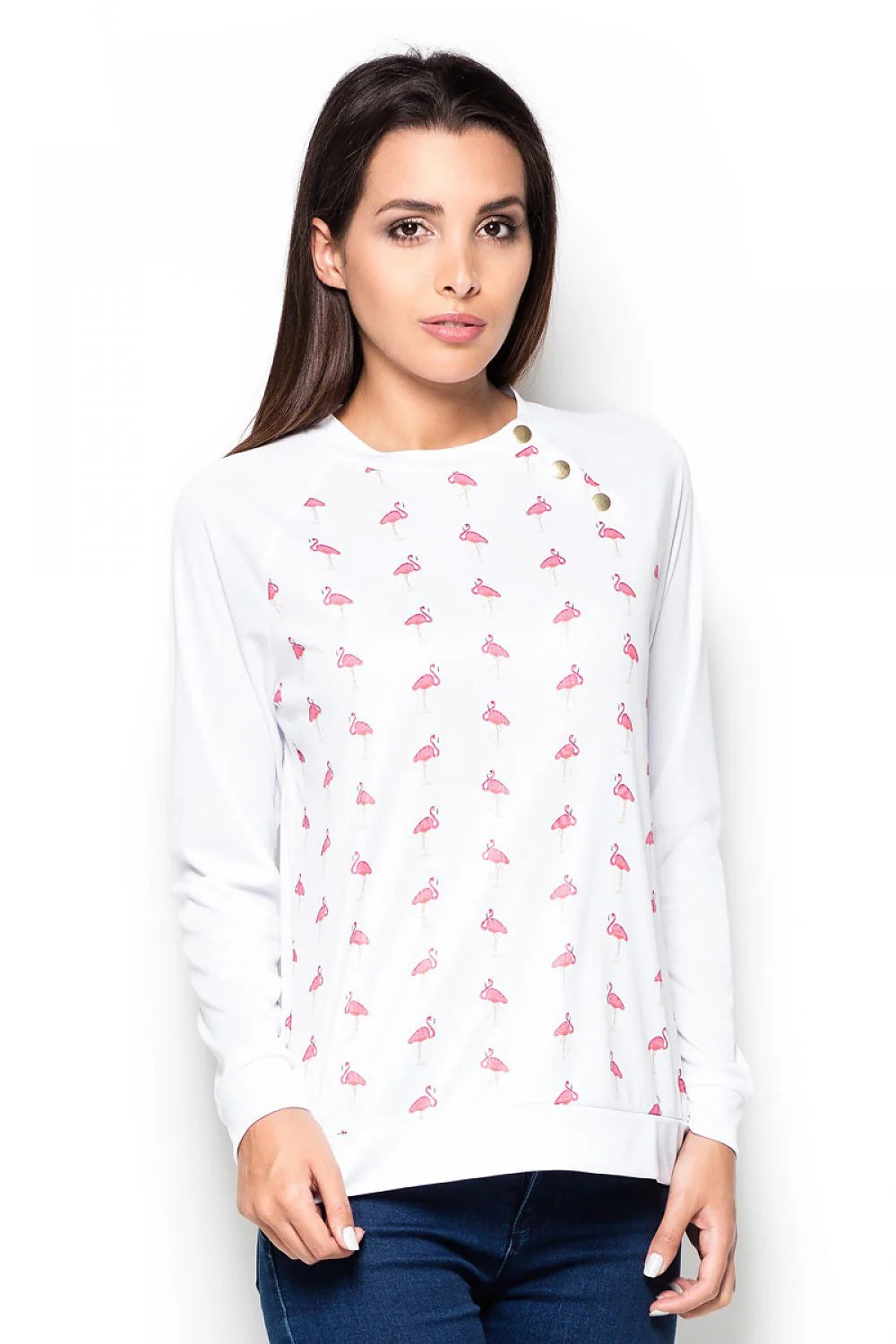 Sweat-shirt coton décontracté camouflage vert style sportif pour femmes tendance et confortable manches longues