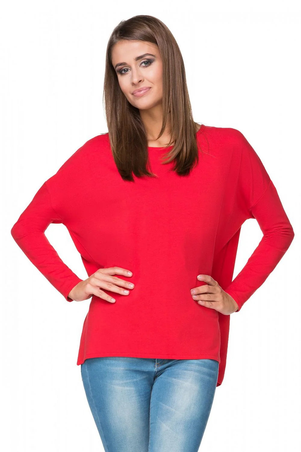 Sweatshirt tricot coton style kimono élégant et confortable pour toutes saisons silhouette flatteuse