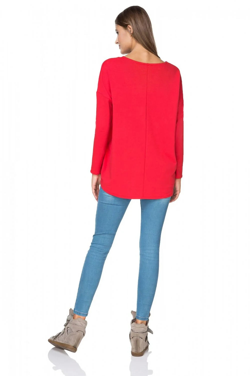 Sweatshirt tricot coton style kimono élégant et confortable pour toutes saisons silhouette flatteuse