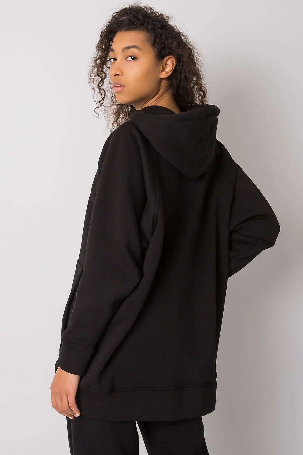 Sweat à capuche femme coton élasthanne vert olive confortable décontracté poche kangourou longue manche