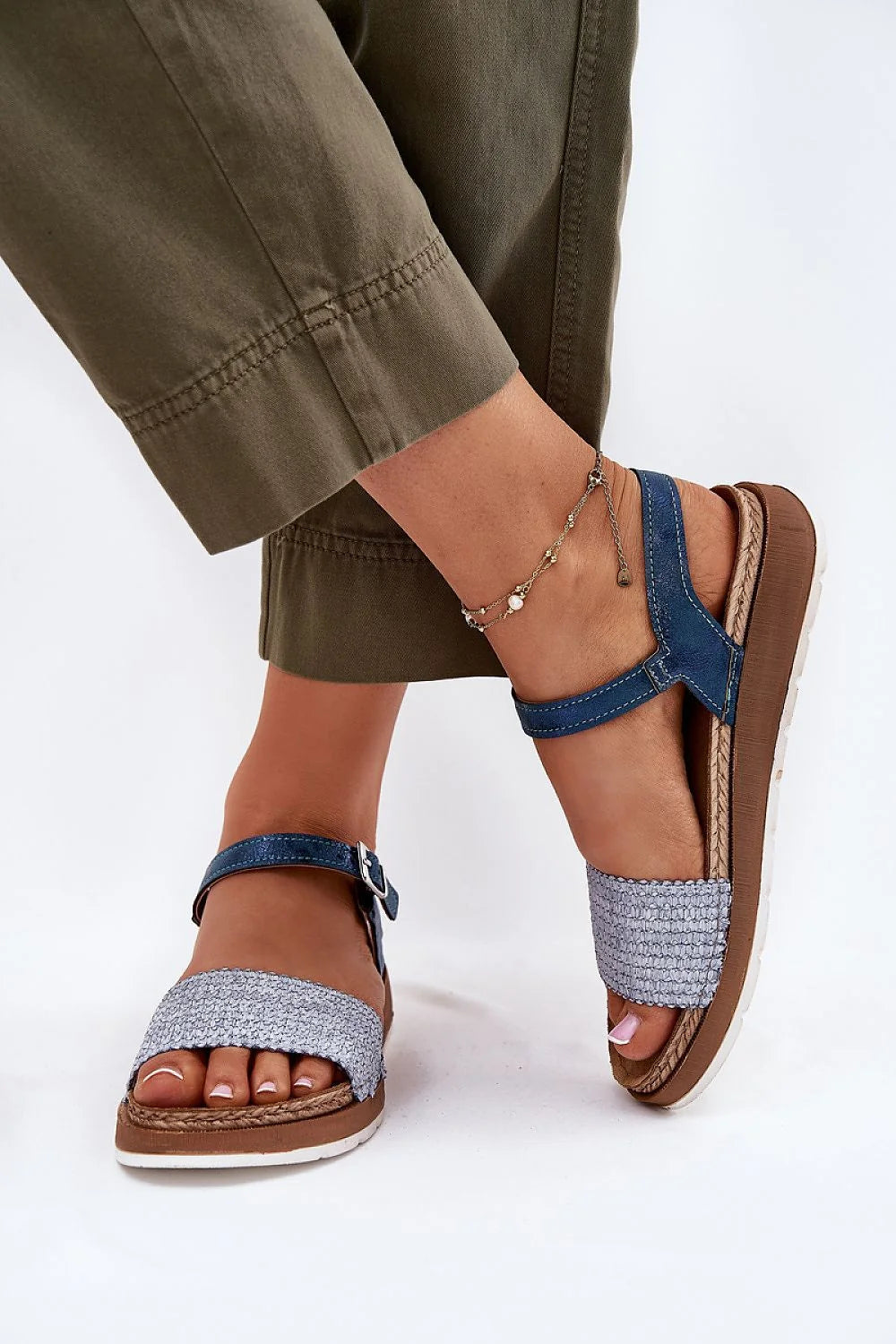 Sandales Step in style INBLU pour femmes, simili-cuir, confort anatomique, design décontracté, été, mode, style épuré