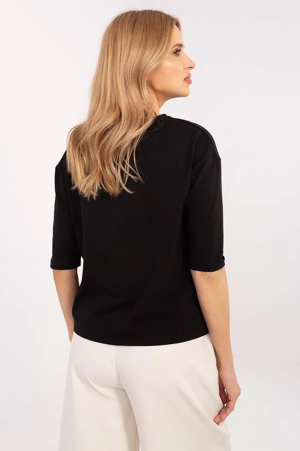 T-shirt graphique audacieux pour femme motif léopard doré manches courtes coupe ample moderne
