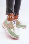 Chaussures de sport élégantes pour femmes plateforme cuir artificiel semelle piano amorti confortable style moderne couleurs pastel