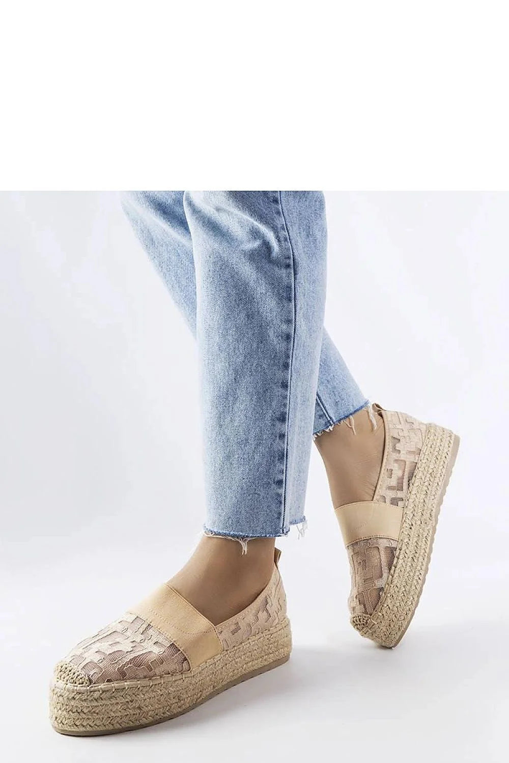 Es padrille Solea femina filet rose Bateliers été semelle caoutchouc marron tissu extérieur sans doublure slip-on