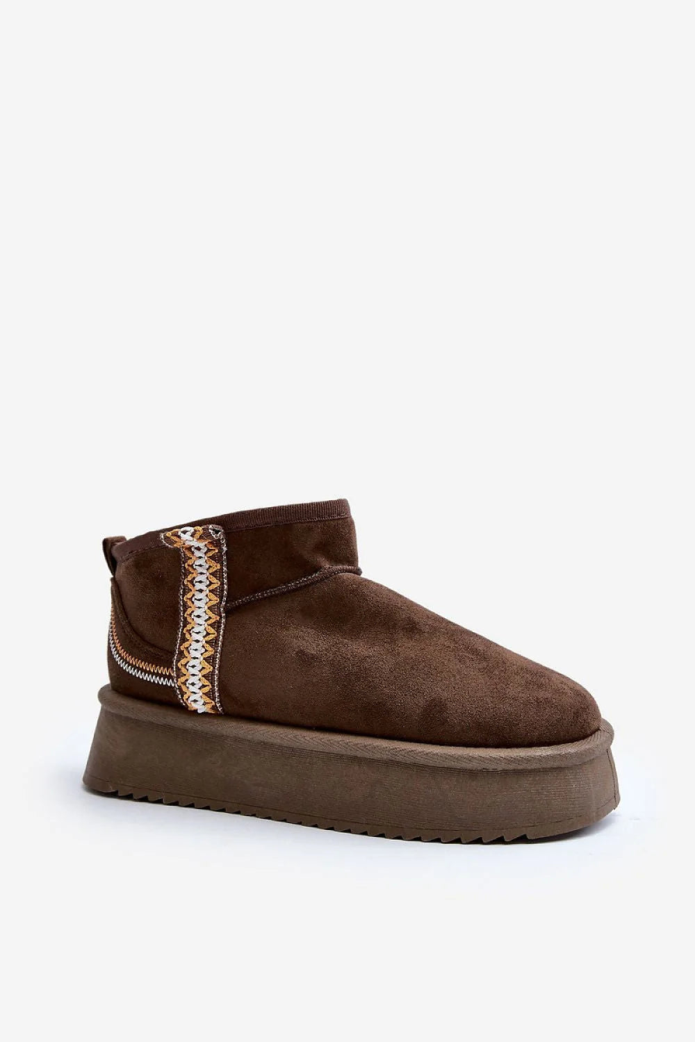 Bottes de neige Step in style design moderne coupe ample motifs aztèques fourrure intérieure semelle épaisse confortable femmes