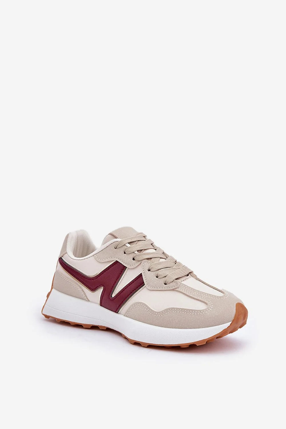 Chaussures de sport femmes style urbain design moderne cuir écologique semelle crampons confort tous les jours