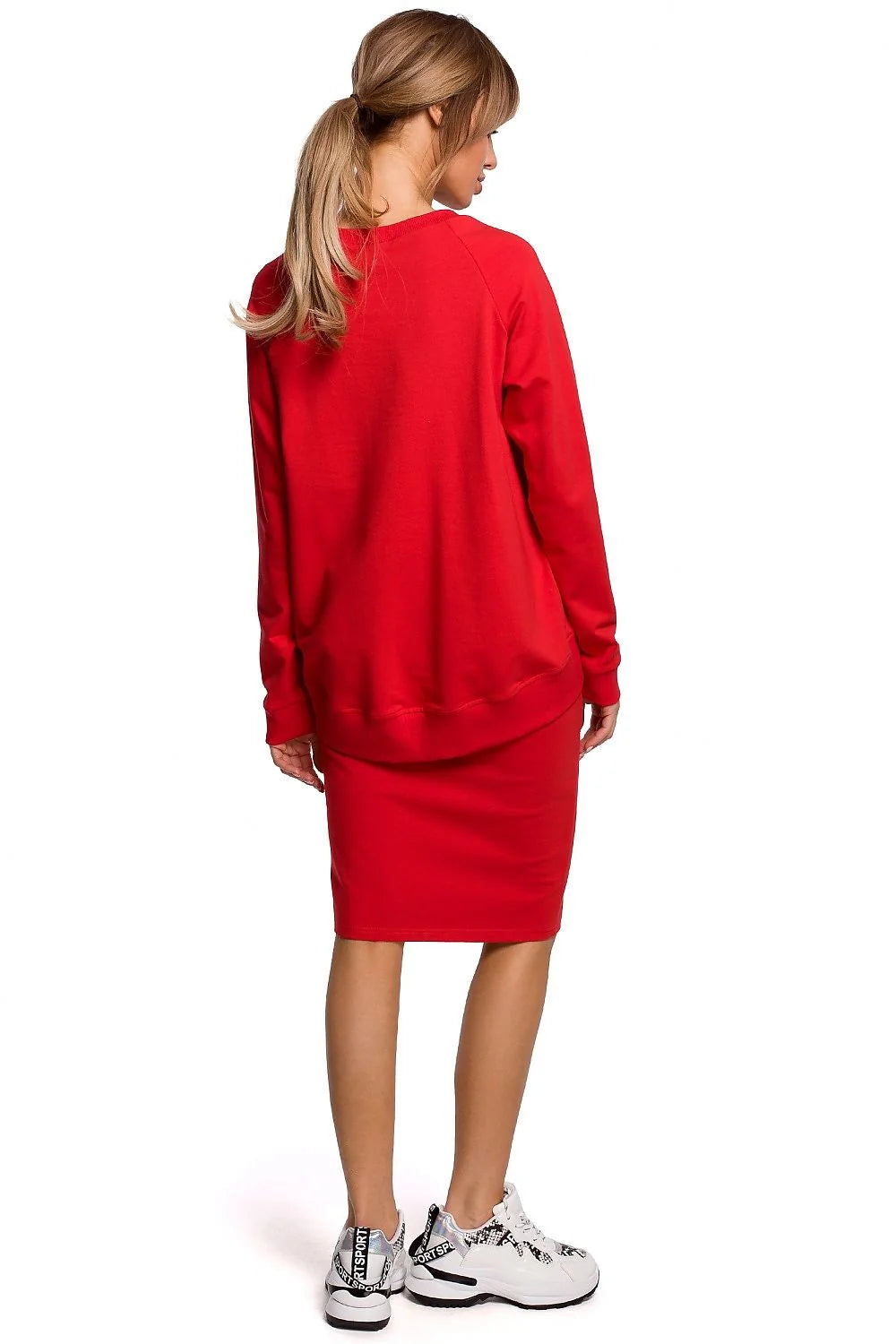Ensemble jupe sweat coton élasthanne noir style sportif décontracté pour femmes modernes confort élégant