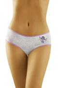 Culotte en coton stretch Wolbar FunnyLine ludique et confortable avec motif chauve-souris violet femme