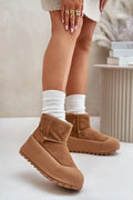 Bottes de neige pour femmes style moderne daim naturel fourrure semelle caoutchouc urbanité élégance confort protection froid ville quotidien