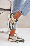 Chaussures de sport Step in style pour femmes design moderne athleisure cuir écologique tissu semelle crampons amorti confort quotidien