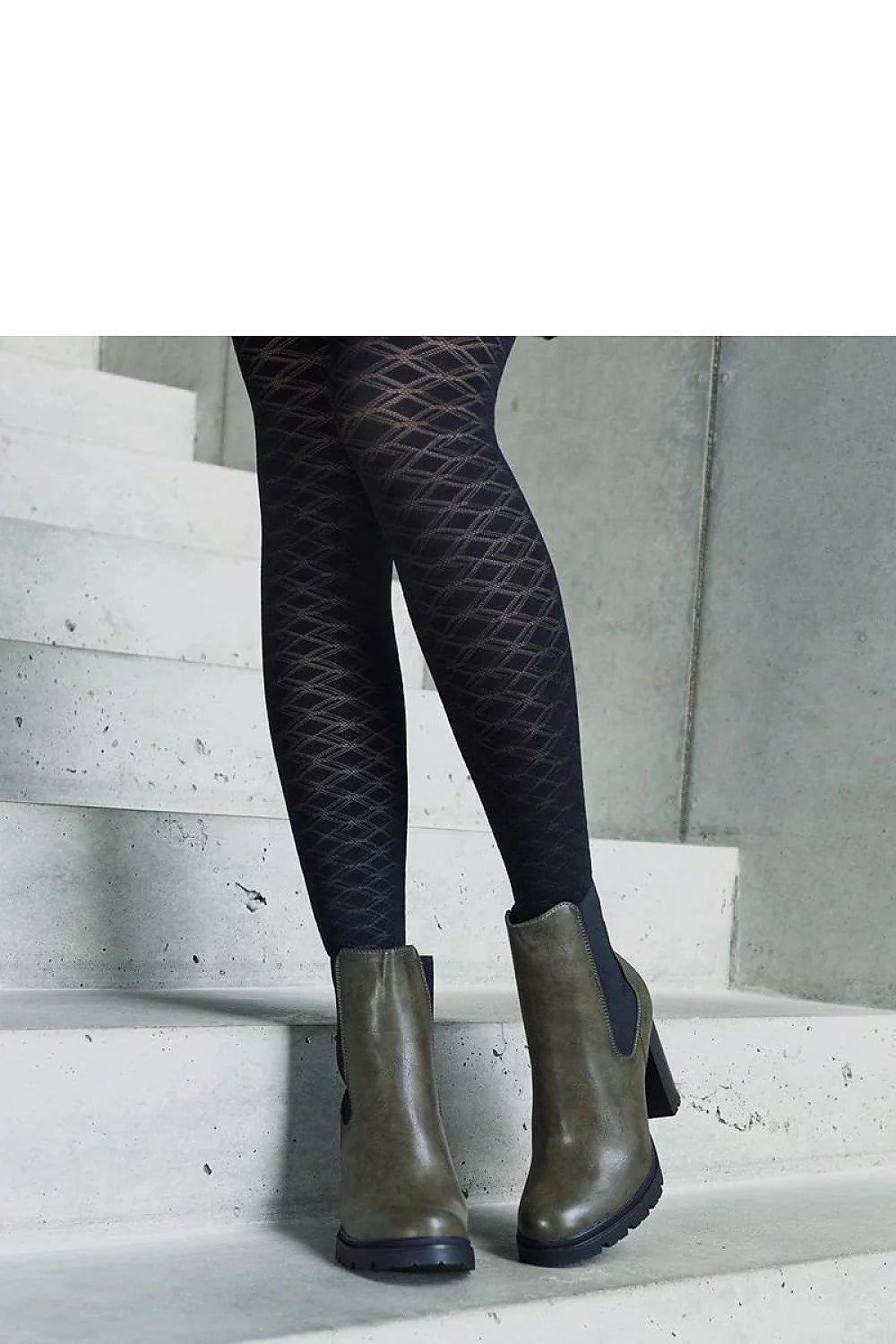 bottines chelsea femmes olive foncé simili cuir talon carré confortable semelle crantée antidérapante bout arrondi élastiques doublure chaude