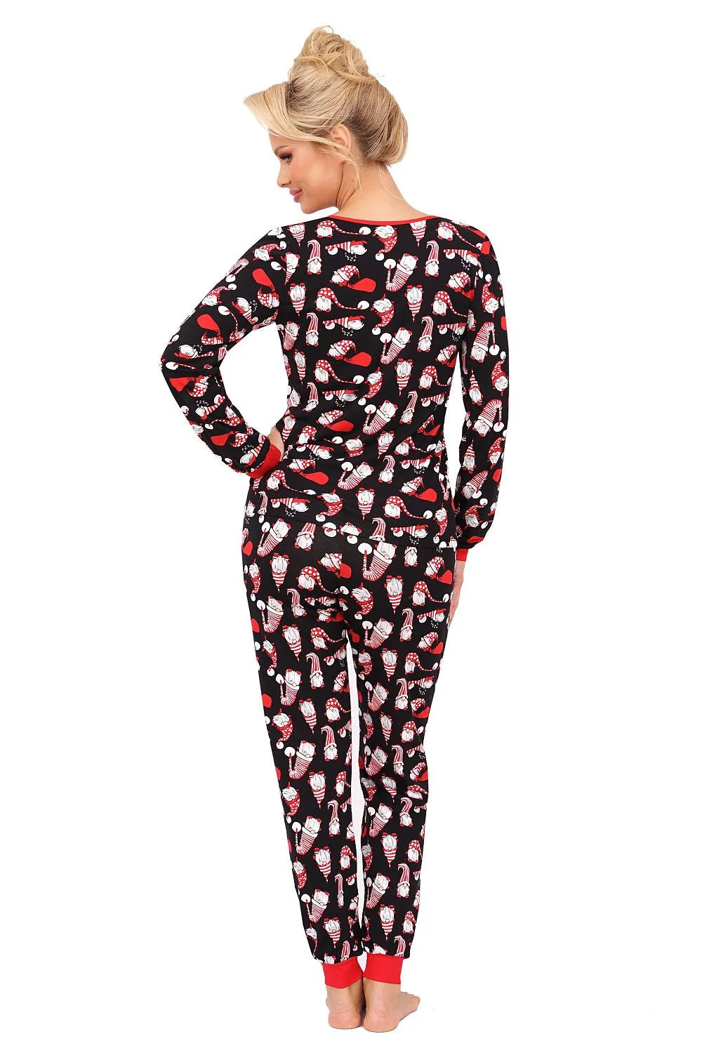 Pyjama femme Noël motif elfes maille douce confort idéal soirée hiver