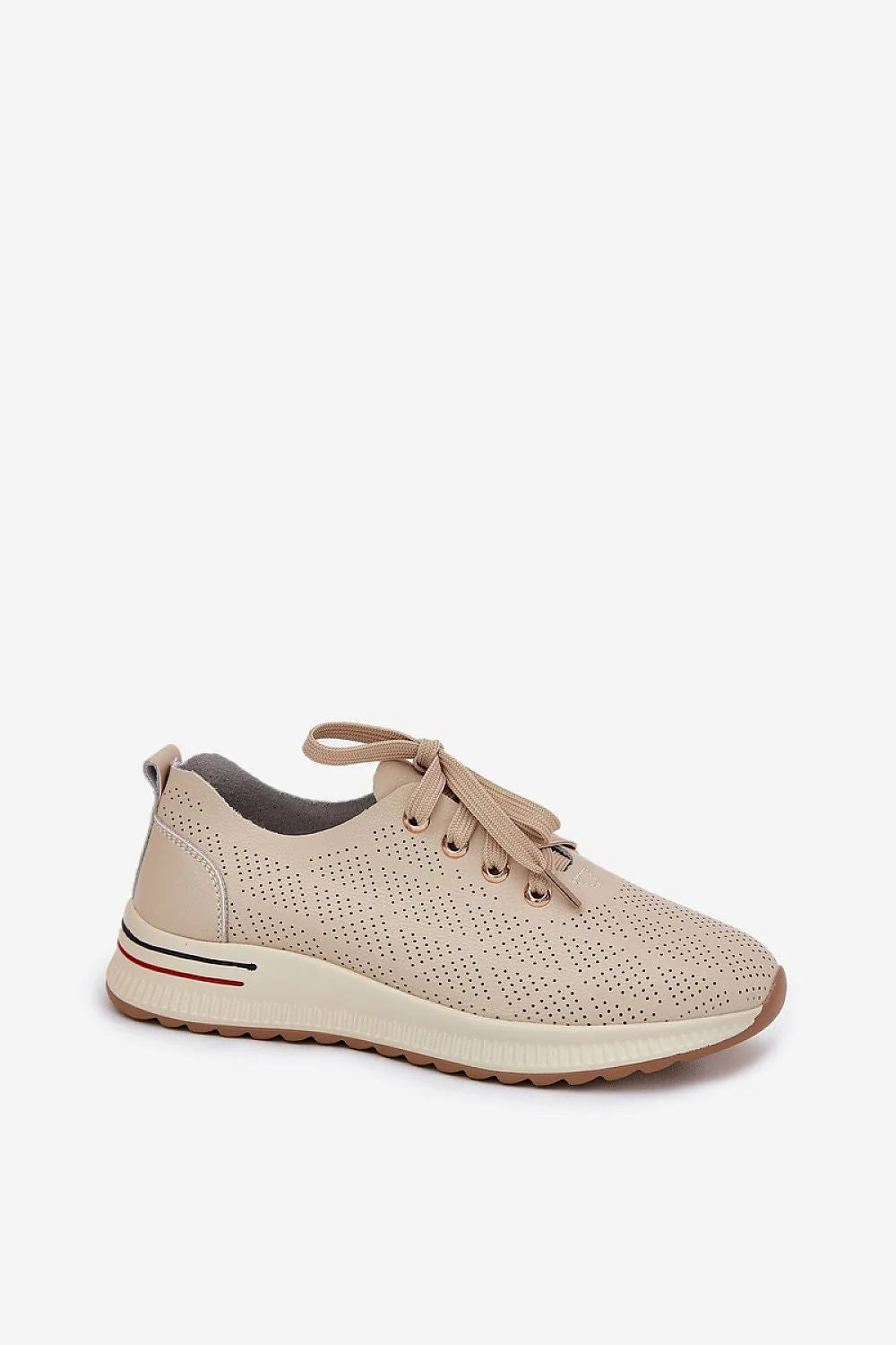 Chaussures de sport modernes pour femmes style casual couleur beige semelle épaisse baskets légères respirables idéales tous les jours finitions élégantes