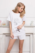 Pyjama en coton élégant et confortable pour nuits et matinées douces et stylées femmes