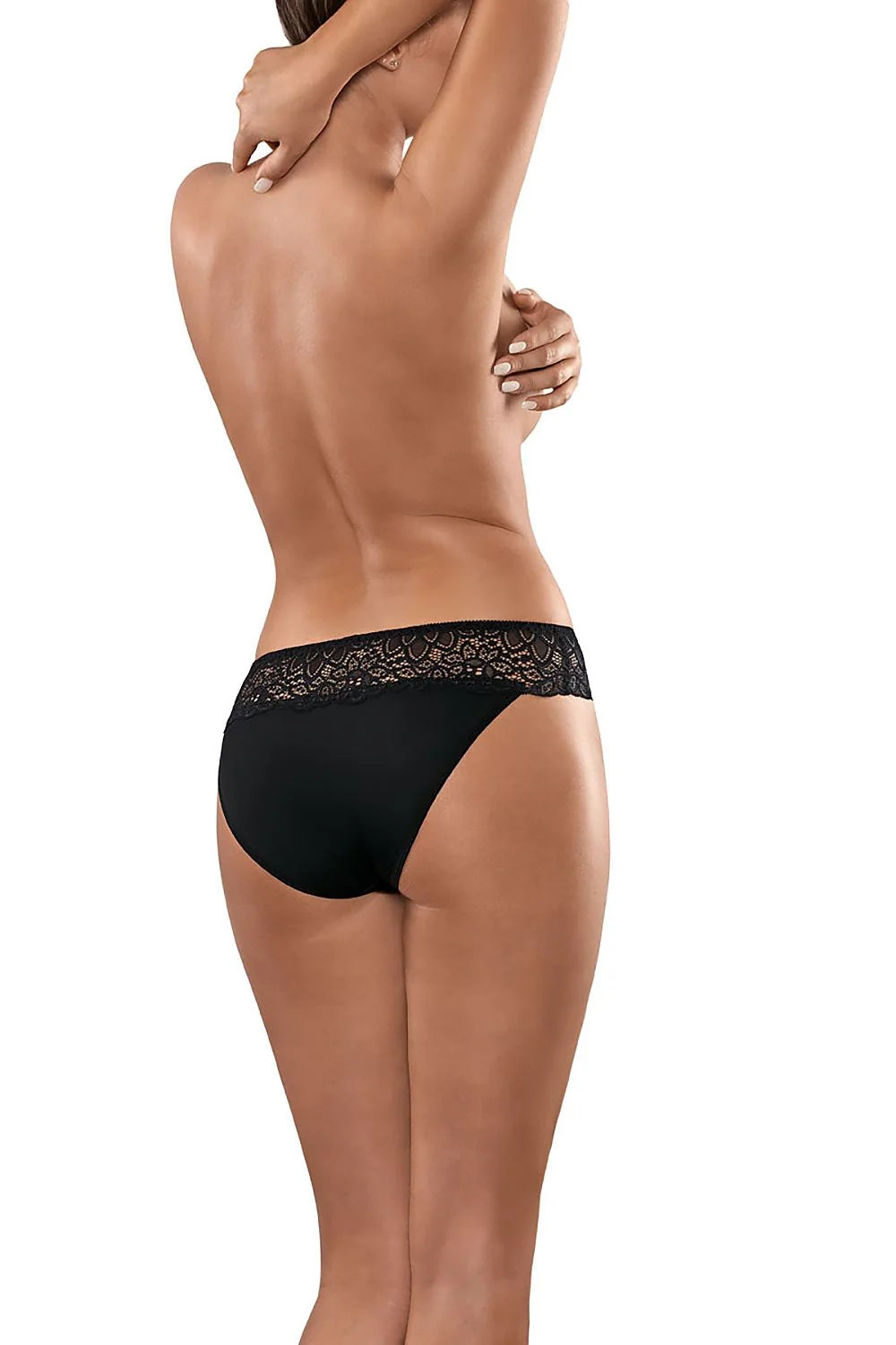 Culotte dentelle noire sexy taille basse élégante confort floral maintien lingerie transparente féminine échancrée