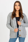 Cardigan Femme Rue Paris Classique Confortable Coupe Droite Manches Longues Fermeture Boutons Encolure V Finitions Élégantes Matériaux Doux Occasions Casuelles