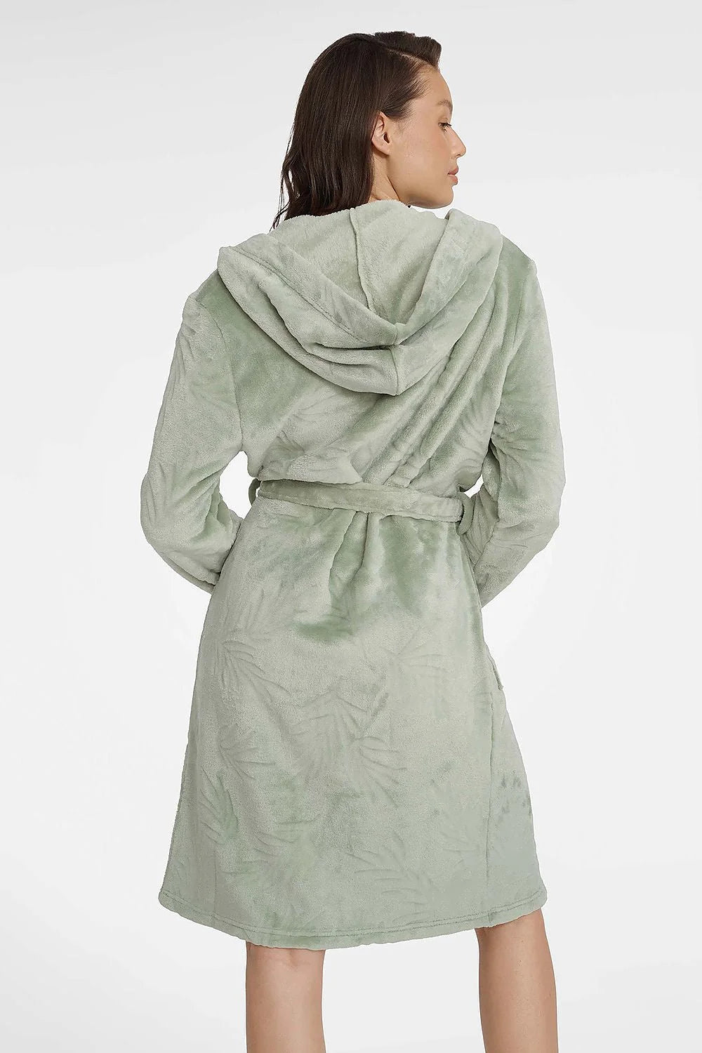 Peignoir Henderson robe de chambre femmes confort luxe matelassé manches longues capuche poches polyester 100%