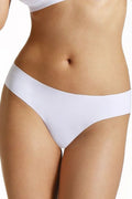 culotte femme bikini blanche sans coutures laser découpées microfibre extensible elasthanne polyamide taillebasse échancrée maintien confortable discret invisible lisse quotidien