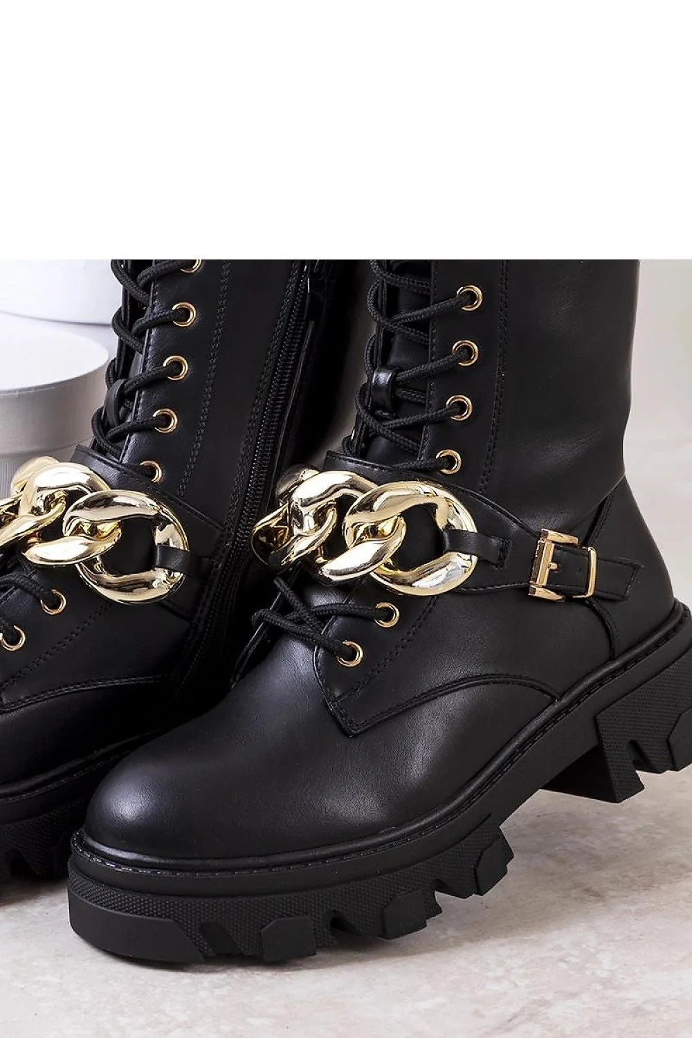 Bottes pour femmes design combat chic audacieux style moderne manches longues semelle caoutchouc robuste