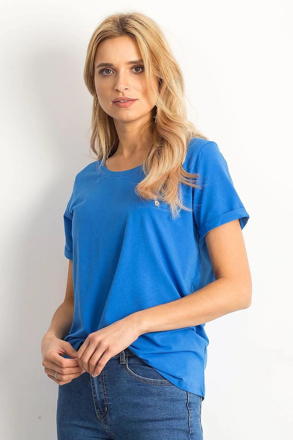 T-shirt pour femme simple et moderne en coton orange vif manches courtes col rond coupe droite confortable occasion quotidienne