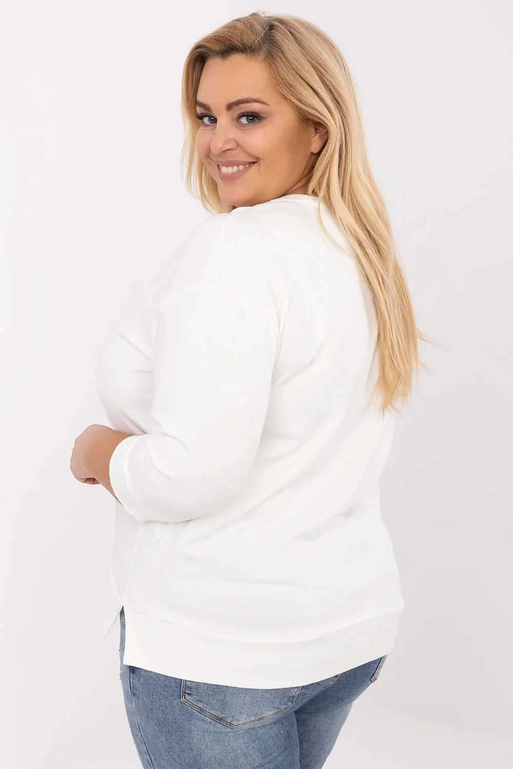Chemisier grande taille Relevance en coton élasthanne, manches longues, imprimé floral doré, style décontracté élégant pour femme