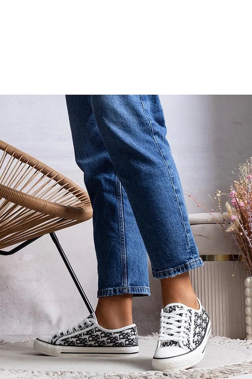 Baskets pour femme modernes design épuré motif graphique blanc noir lacets ajustables tige basse semelle caoutchouc respirante confortable style casual urbain été automne hiver