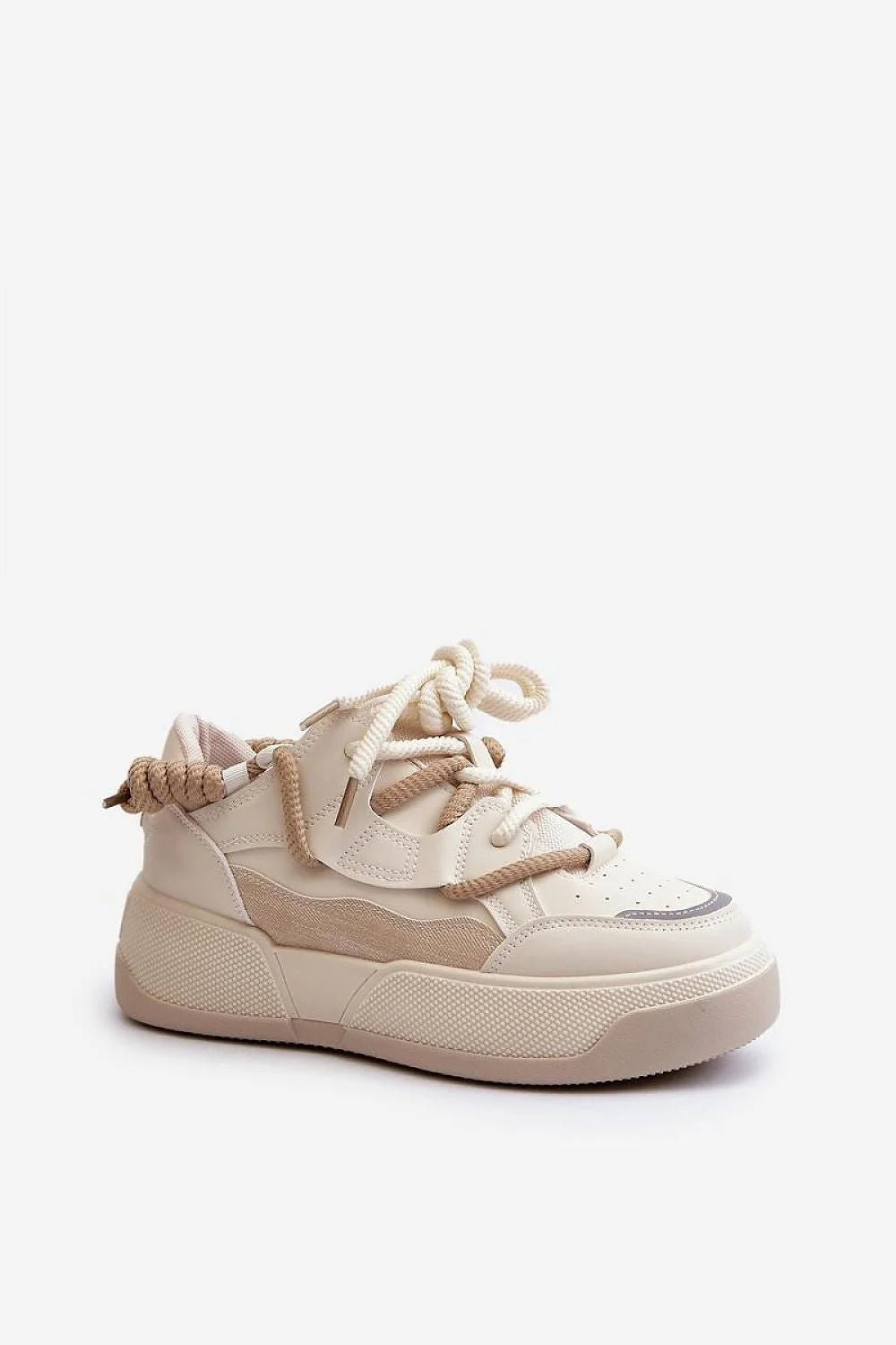 Chaussures de sport Step in style - Baskets plates modernes en cuir synthétique pour femmes - Design chunky et confortable