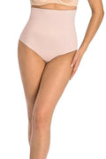 Culotte gainante⼥ nue beige sans couture matière élastique haute qualité contour corps lisse silhouette affiner femmes