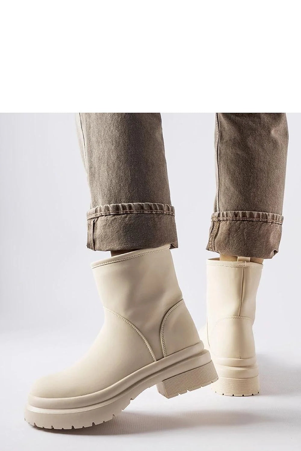 Bottes pour femmes Solea moderne élégante beige waterproof mi-mollet confortable durable occasion quotidienne ville hiver style casual formel