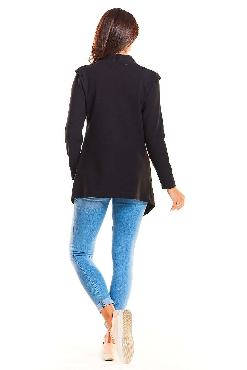 Veste coton bleu vif moderne confortable manches longues décontractée chic pour femmes tendance mode urbaine