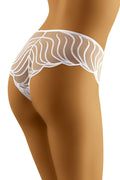 Culotte shorty tulle broderie élégante sexy transparente florale raffinée confortable taille basse femme moderne