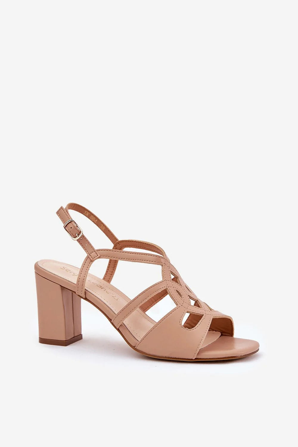 Sandales à talons élégantes pour femmes style moderne cuir artificiel beige nude bride réglable semelle intérieure cuir naturel occasion spéciale confort toute la journée design intemporel