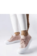 Baskets Solea femmes style moderne maille respirante confort sportif chic rose pâle semelle caoutchouc durabilité