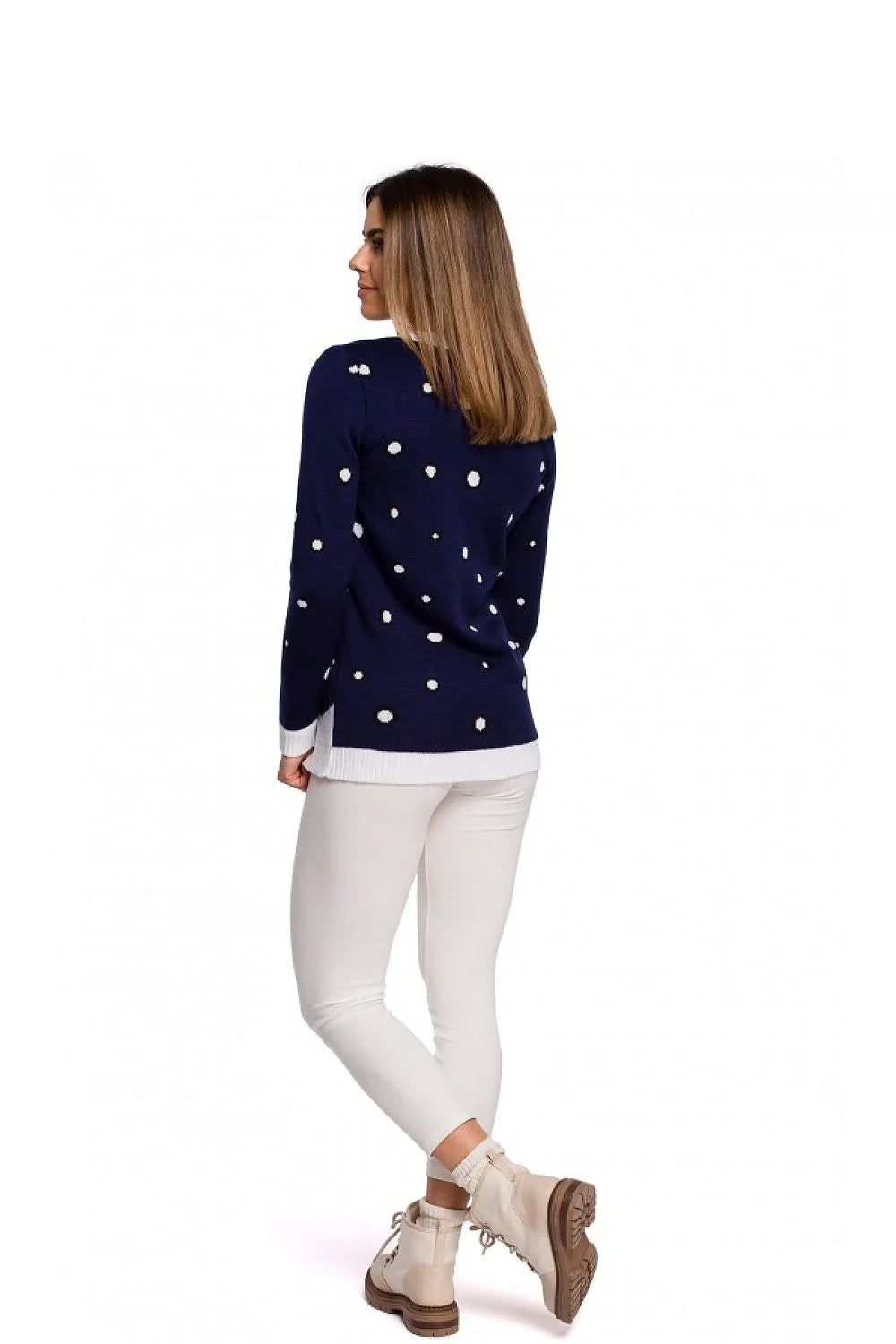 Pull Noël Femme Acrylique Tricot Hiver Édition Limitée Motif Pingouin Confortable Mode Décontractée Chaud
