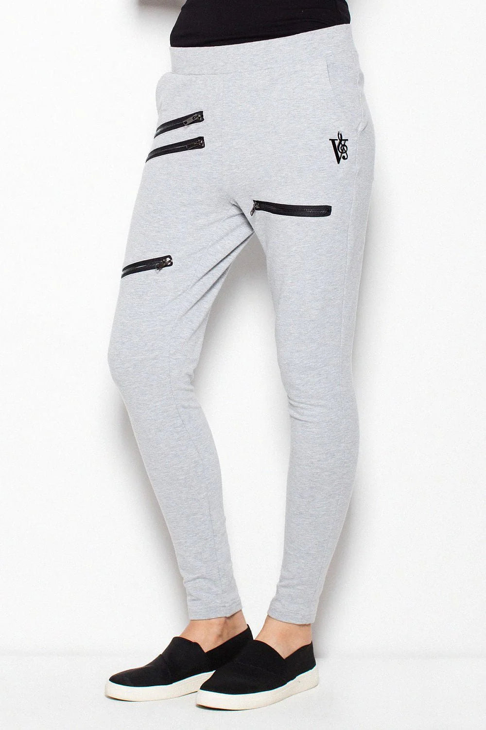 Pantalon de jogging en coton gris clair pour un style décontracté et sportif moderne élégant
