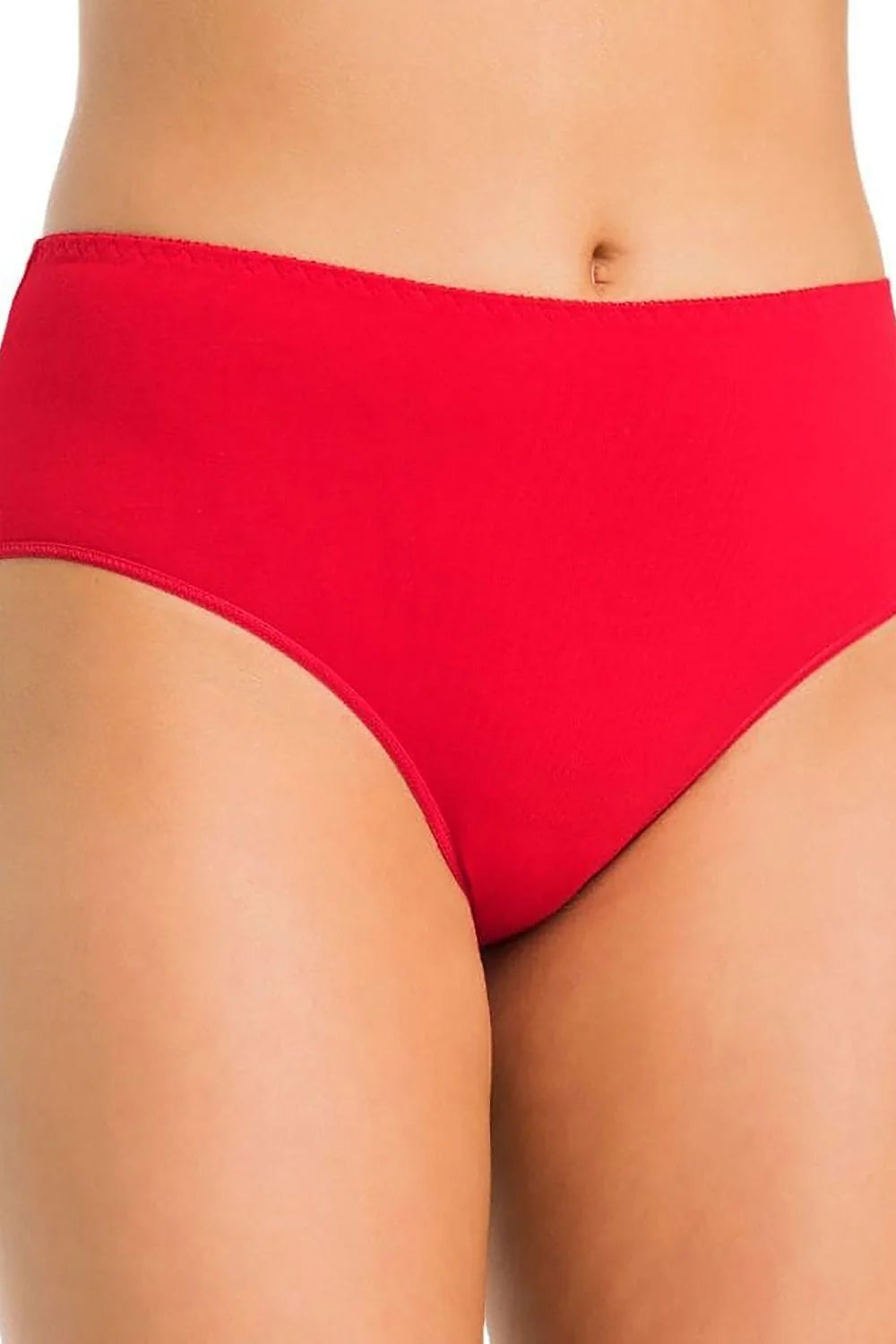 ensemble culottes femme Teyli taille haute coton confort rouge lot trois minimaliste sans coutures apparentes microfibre extensible lisse élastique discret