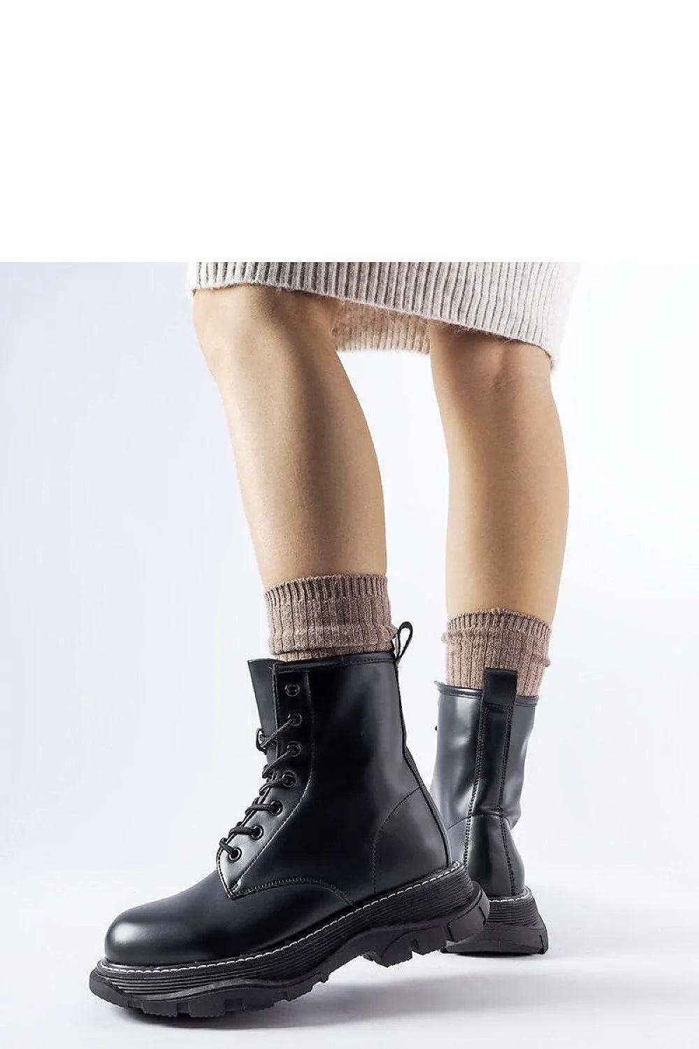 Bottes pour femmes style contemporain design robuste moderne cuir synthétique noir taille 36-41 confort durable semelle épaisse