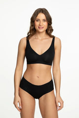 culotte classique sans couture confort ajustement naturel microfibre extensible effet parfait decoupes laser jambes doublure coton quotidien invisible