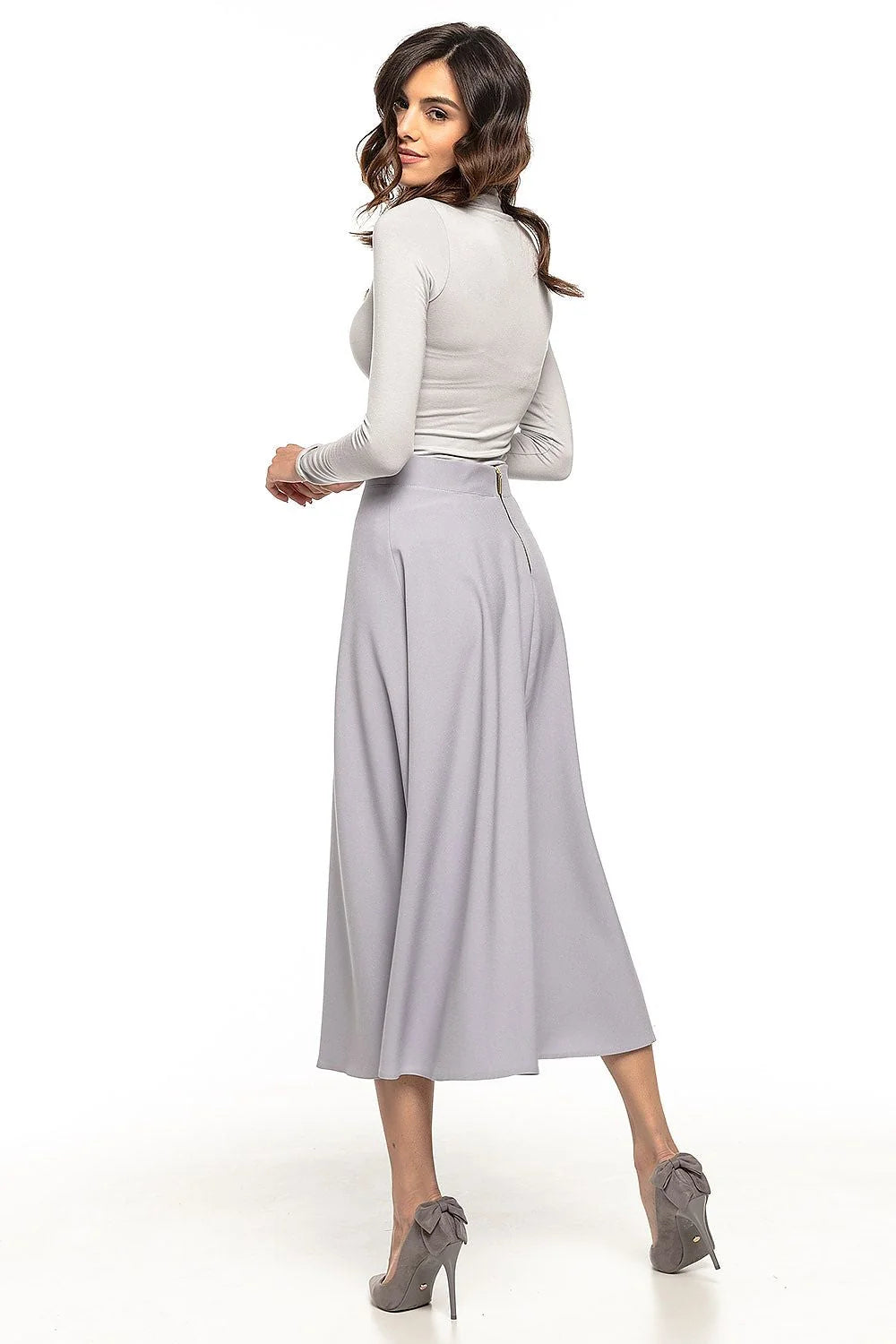 Jupe midi en coton élégante années 50 chic et moderne pour occasions spéciales femmes