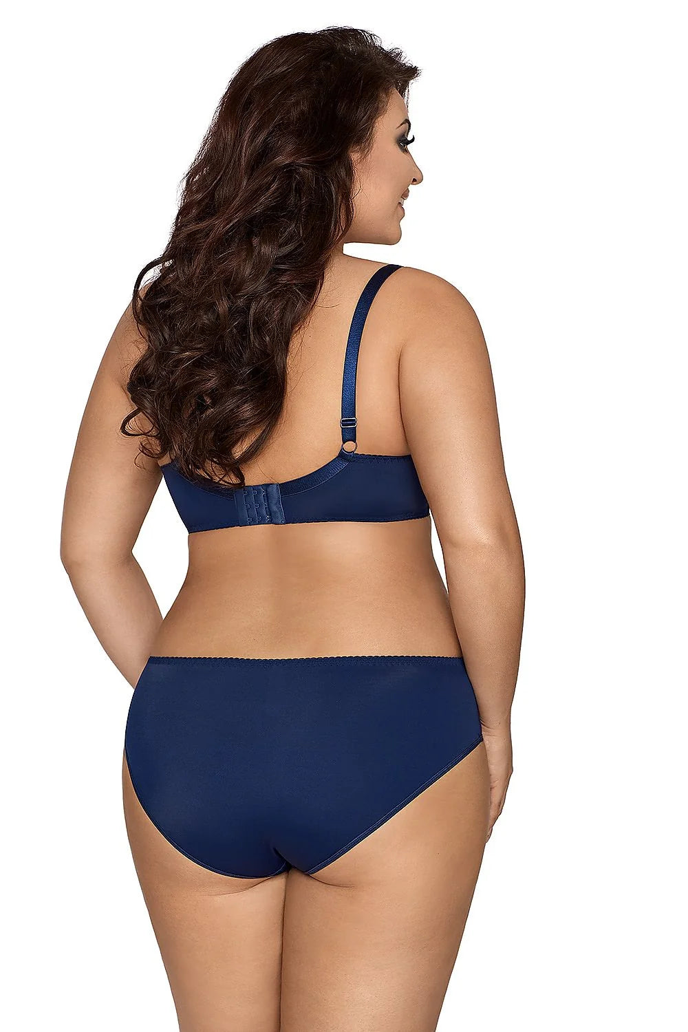 Ensemble lingerie Axami microfibre satinée bleu rose élégant sexy tailles S à XXXXL femmes
