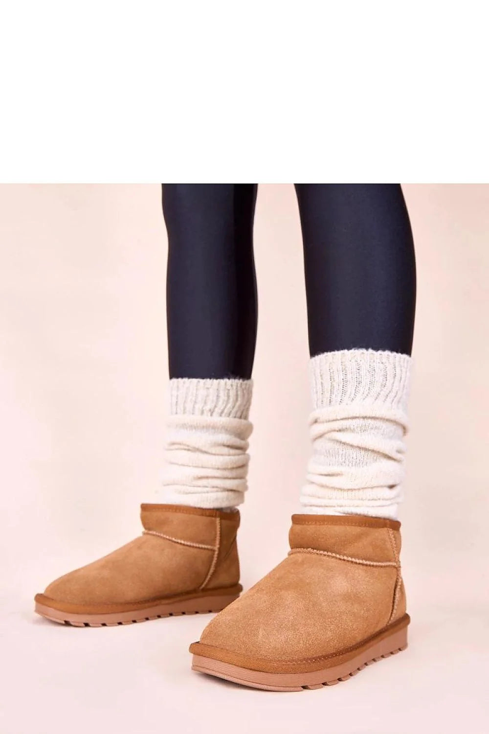 bottes neige femme Gemre Matilda marron suédé cuir naturel fourrure doublée chaude antidérapante semelle crantée cheville slipon cocooning