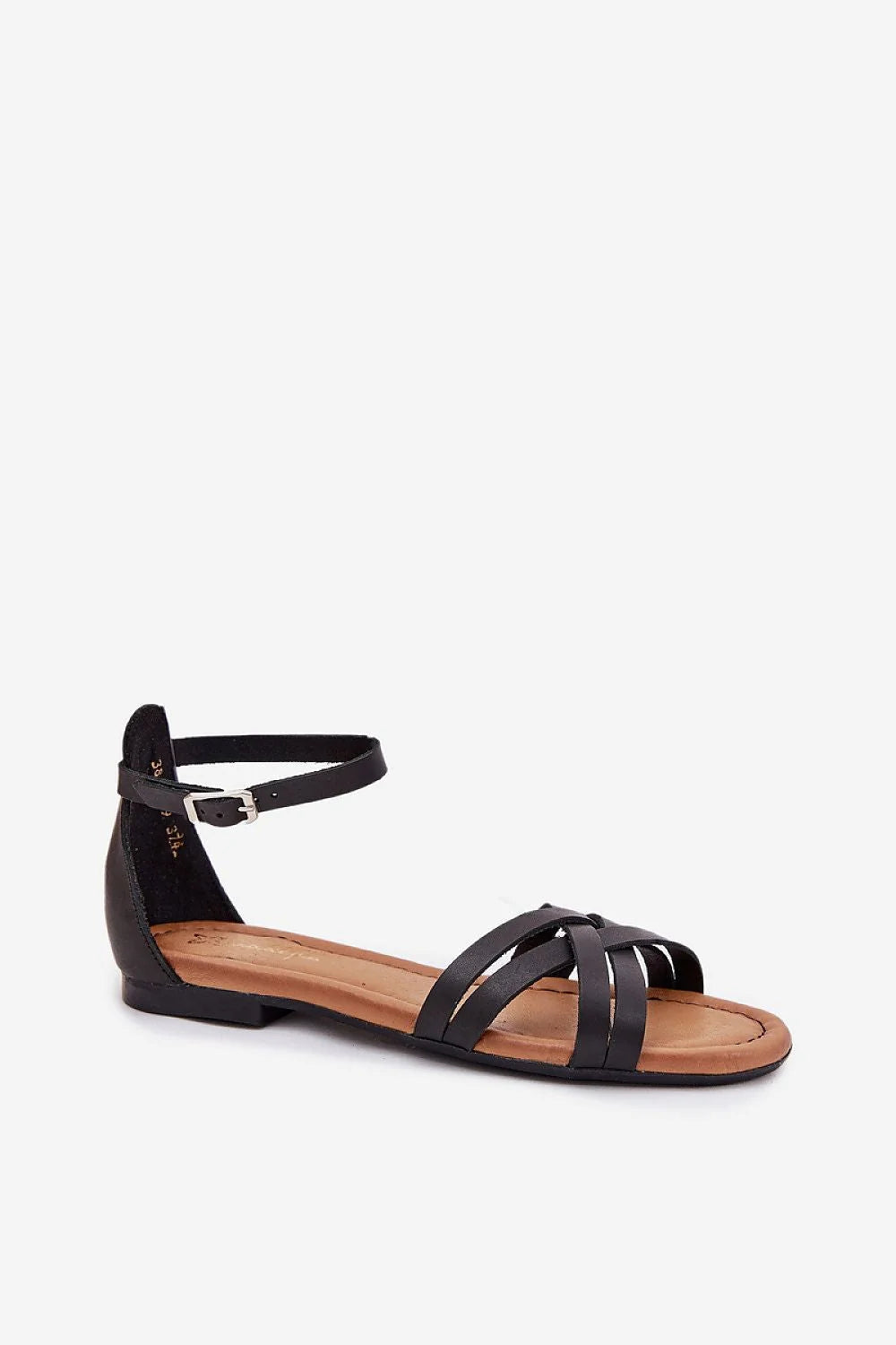 Sandales femmes style minimaliste contemporain cuir noir boucle ajustable confort été occasions diverses sandales Maciejka