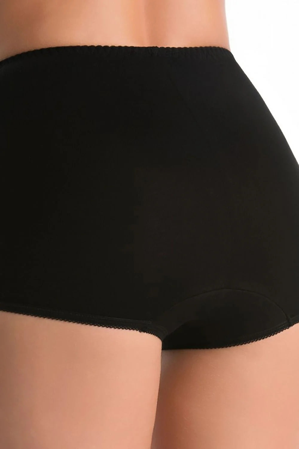 Culottes femmes haute taille noires confort respirabilité coton bamboo tailles XS-XXXL élasthanne maintien classiques intemporelles polyvalentes quotidien
