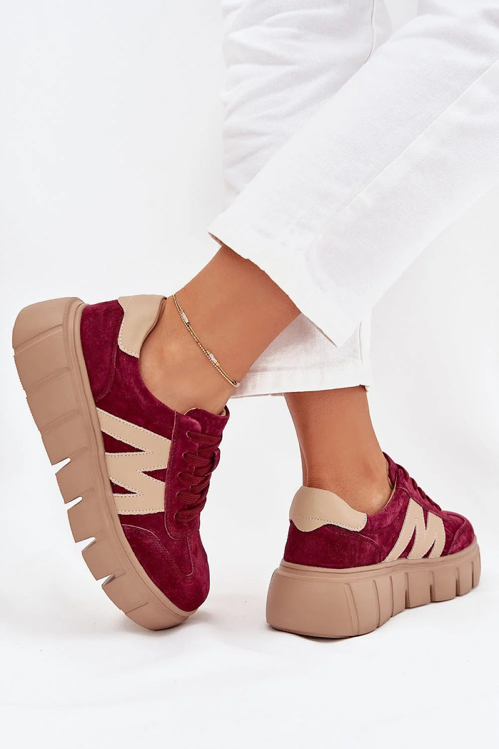 baskets Vinceza féminines daim naturel cuir suédé plateforme 4 cm bouts arrondis confort légères quotidiennes longues promenades élégantes fonctionnelles