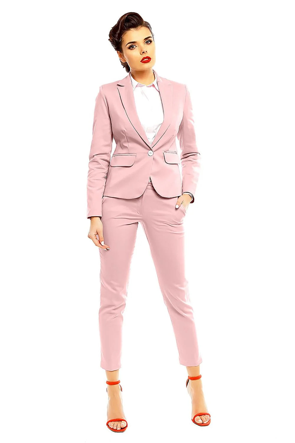Pantalon femme en tissu lisse élégant pour look professionnel et sorties entre amis stylées