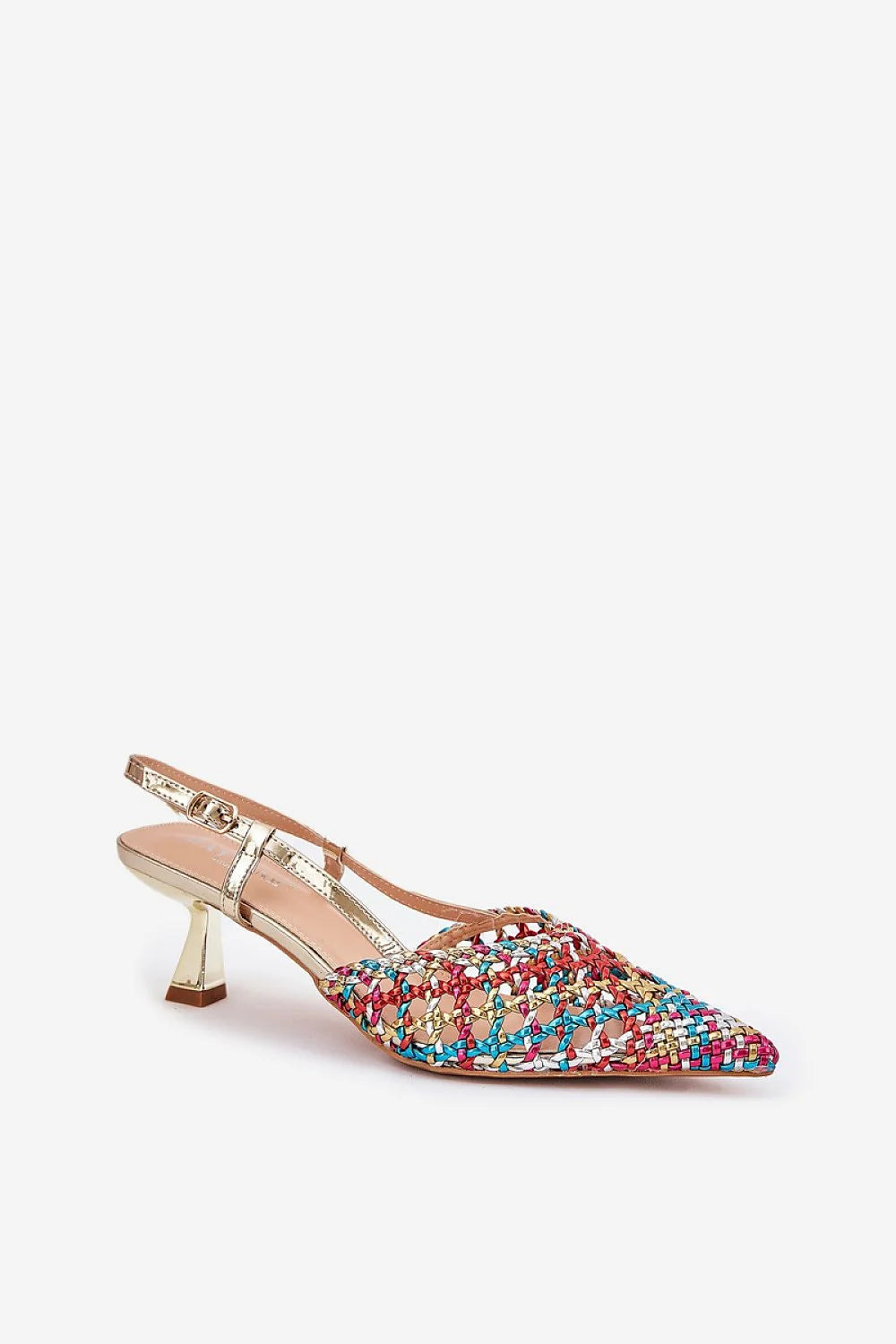 Talons hauts Step in style style audacieux détails dorés motif multicolore soirée spéciale femmes