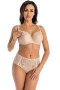 Soutien-gorge allaitement Teyli beige dentelle satin armatures rembourré confort maternité
