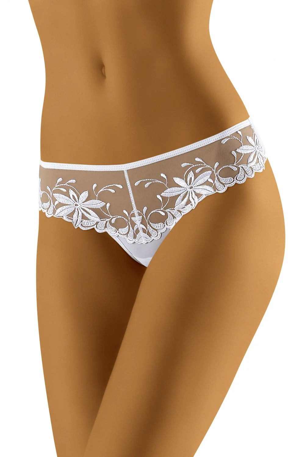 Culotte rouge tulle transparent broderies florales sensuelle élégante sexy féminité confort glamour femme